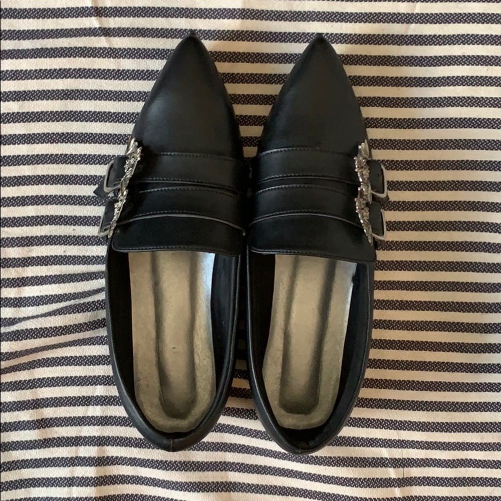 Gothpikes bat clasp flats